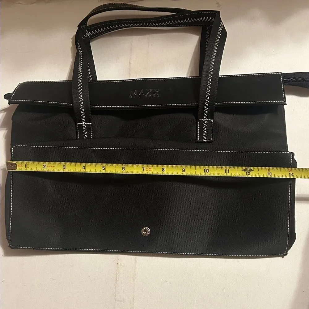 Maxx New York Black Tote with White Accents